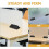 10pcs Adjustable Plastic Desk Divider Clamps with Black Base for Office Desktop Privacy Panels 6
