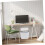 12l Plastic Waste Container with Lid and Press Pop-up Design, White Garbage Can 5