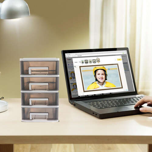 Multi-layer Drawer Type Desktop Storage Box for Jewelry and Cosmetics 1