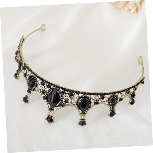 Strass-Tiara-Krone für Damen, eleganter Brauthaarschmuck 1