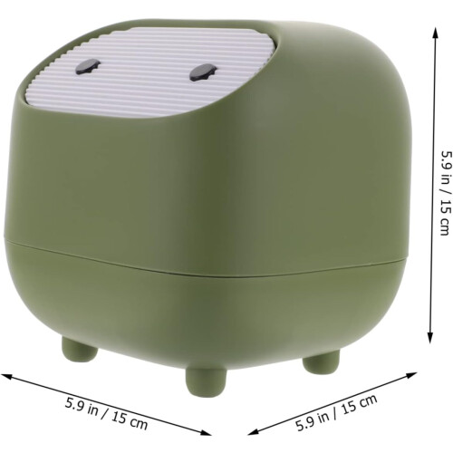 Decorative Push-Type Trash Can for Office Bedside Rubbish Bin Home Wastebasket 2
