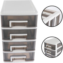 Boîte de rangement de bureau à tiroirs multicouches pour bijoux et cosmétiques
