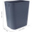 15l Square Trash Can Small Garbage Bin Space-saving Gray Office Waste Basket Compact Trash Container 2