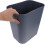 15l Square Trash Can Small Garbage Bin Space-saving Gray Office Waste Basket Compact Trash Container 7
