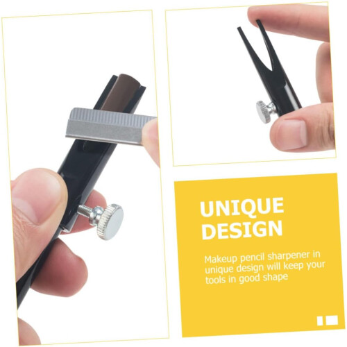 Eyebrow Pencil Sharpener and Eyeliner Sharpener Double-Sided U-Shaped Metal Slots 2
