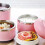 Tragbare Bento-Lunchbox aus Edelstahl mit Warmhaltefunktion und Deckel 4