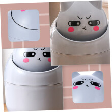 Petite poubelle de bureau charmante pour la maison, le bureau, la chambre ou la cuisine. Coffret de rangement multifonctionnel.