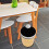 Rustic Style Wall-Mounted Corner Shelf 28cm Medium Triangular Floating Shelf 4