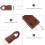 Detachable Zipper Pull Tab Repair Pull Handles 10pcs Brown DIY Bag Accessories 5