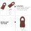 Detachable Zipper Pull Tab Repair Pull Hands 10pcs Brown DIY Bag Acessórios 7