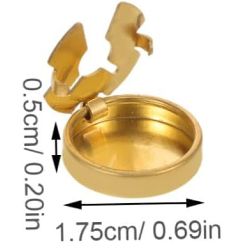 10pcs Copper Button Covers for Shirts Minimalist Stylish Sewing Accessories 1