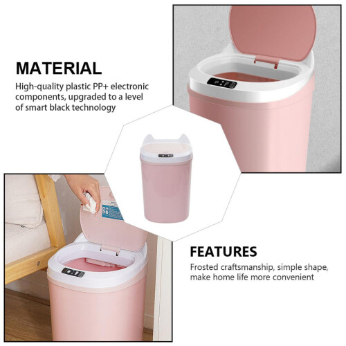 Smart sensor søppelbøtte 17l PP-materiale oppladbart batteri inkludert automatisk åpning 2