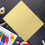 10 Blatt goldfarbenes Metallic-Kartonpapier, 275 g/m², quadratisch 5