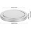 Stainless Steel round Garbage Bin Cover with Swing Flap Lid, Embedded Installation 2