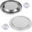Stainless Steel round Garbage Bin Cover with Swing Flap Lid, Embedded Installation 3