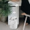 Stainless Steel round Garbage Bin Cover with Swing Flap Lid, Embedded Installation 6
