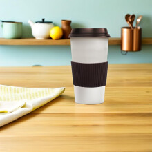 Lot de 10 manchons de protection en silicone pour tasses à café, forme conique, épais et antidérapants.