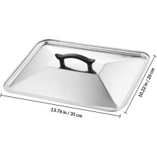 Coperchio protettivo antispruzzo in acciaio inox, colore argento, elegante e semplice