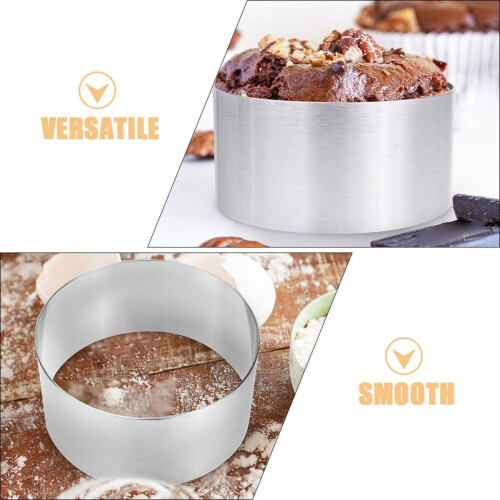 3pcs Stainless Steel Mousse Ring Ring Molds Round Shape Precision Reliable Baking Tools 2