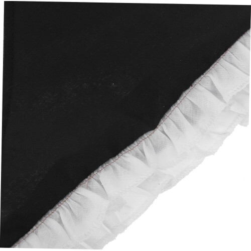 lenço de renda com faixa de gravata ajustável lenço de cabeça de cozinha elegante 2