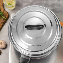 Tapa de acero inoxidable de 32 cm para plancha de queso con cúpula para fundir, ideal para cocinar en la estufa o a la parrilla.