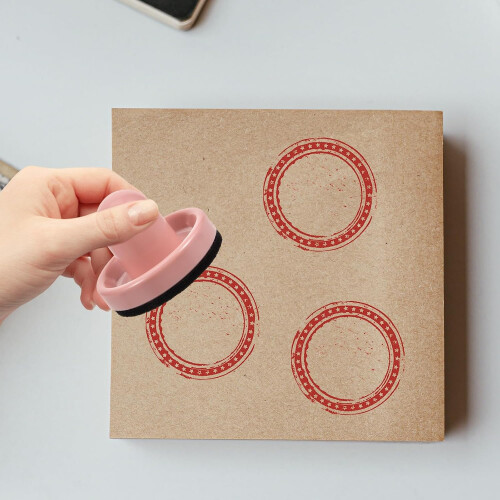 76-mm-Stempelblock für Scrapbooking in Rosa 2