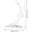 Acrílico Rose Stem Stand Lua Forma Base Rectangular Excelente Decoração 2