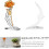 Acrílico Rose Stem Stand Lua Forma Base Rectangular Excelente Decoração 8