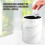 15l Marble Pattern Trash Bin with Lidless Round Design, Sturdy Pp Material Waste Paper Container 4
