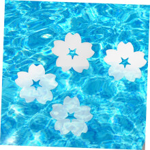 Lot de 10 éponges absorbantes d'huile pour piscine, éponges filtrantes haute efficacité en forme de petite fleur