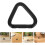 10Pcs Aluminum Alloy Triangular Carabiner Clips Locking Keychain Buckles 8