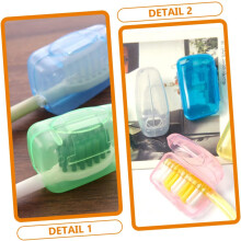 10pcs Toothbrush Head Caps Toothbrush Covers for Travel Plastic Head Coverings Accessories