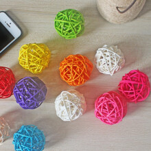 15 stuks oranje rieten hangballen voor knutselprojecten en hoteldecoratie