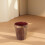 Retro Waste Bin Trash Container 10l Plastic Wood Grain Surface Convenient to Use 5