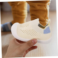 Sneakers for gutter og lette, pustende sko i netting uten såle