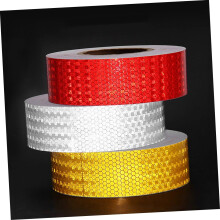 Reflektierendes Warnband mit Gittermuster, Sicherheitsmarkierungsaufkleber, reflektierende Aufkleber für Autos und LKWs, Klebeband