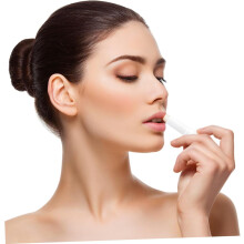 10 Stück 4g Lippenbalsam-Tubenkappen DIY leere Lippenstiftbehälter für den Heimgebrauch Matt Beige Geeignet