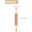Grid Printing Rolling Stick Beech Wood Cookies Rolling Pin with Secure and Sturdy Handle Versatile Design 2