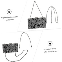 Bolso de mano elegante para mujer, bolso de noche con cadena, diseño retro, cartera de mano con almacenamiento.