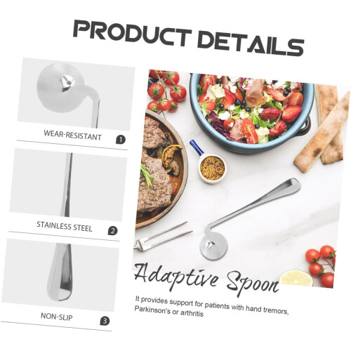 10pcs Elderly Utensils Household Adaptive Convenient Tableware Portable Ergonomic Spoon 2