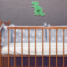 Mini-Dinosaurier-Wanduhr, geräuschlos, aus Holz, in Dinosaurierform, Cartoon-Stil, einfache Montage