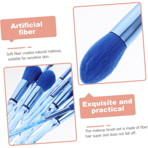 10pcs Professional Makeup Brush with Handle for Face Powder and Eyeshadow Application Makeup Lovers 1
