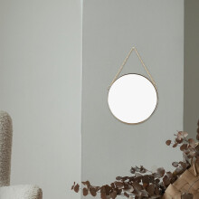 Hängender Kosmetikspiegel aus Eisen mit 5 mm dicker Glasoberfläche – schickes, minimalistisches Design