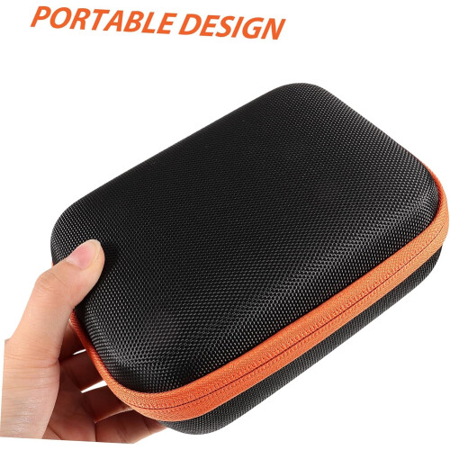 Multifunctional 2-Compartment Yoyo Case Portable Yo-yo Storage Pouch Orange Trim 2