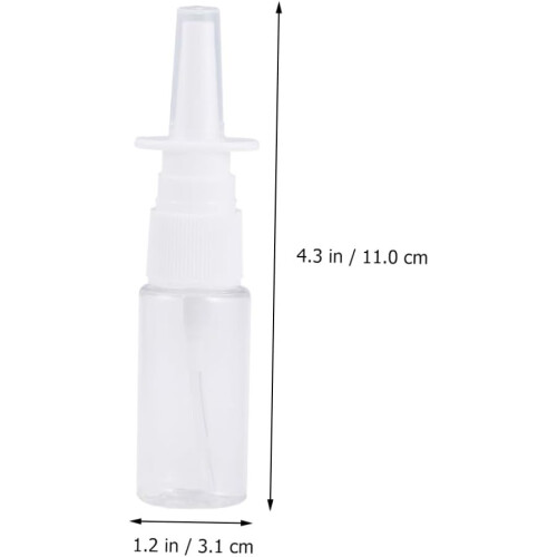 10pcs Flat-shouldered Bottle Nasal Spray Bottle Empty Sprayer for Fine Mist Spray 1