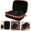 Multifunctional 2-Compartment Yoyo Case Portable Yo-yo Storage Pouch Orange Trim 7