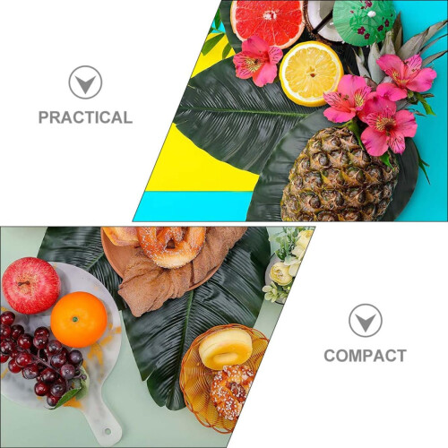 10 Stück blattförmige Tischsets aus Seidenblumenmaterial 2