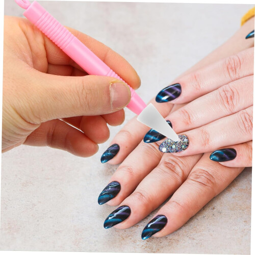Lot de 10 stylos à pointe double pour manucure à points. 1