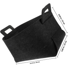 Cesta organizadora para ropa sucia, 36 x 25 x 23 cm, poliéster, plegable.