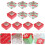 10Pcs Christmas Cupcake Boxes 4-Cavity Paper Container with Inserts Windowed Packaging Box 7